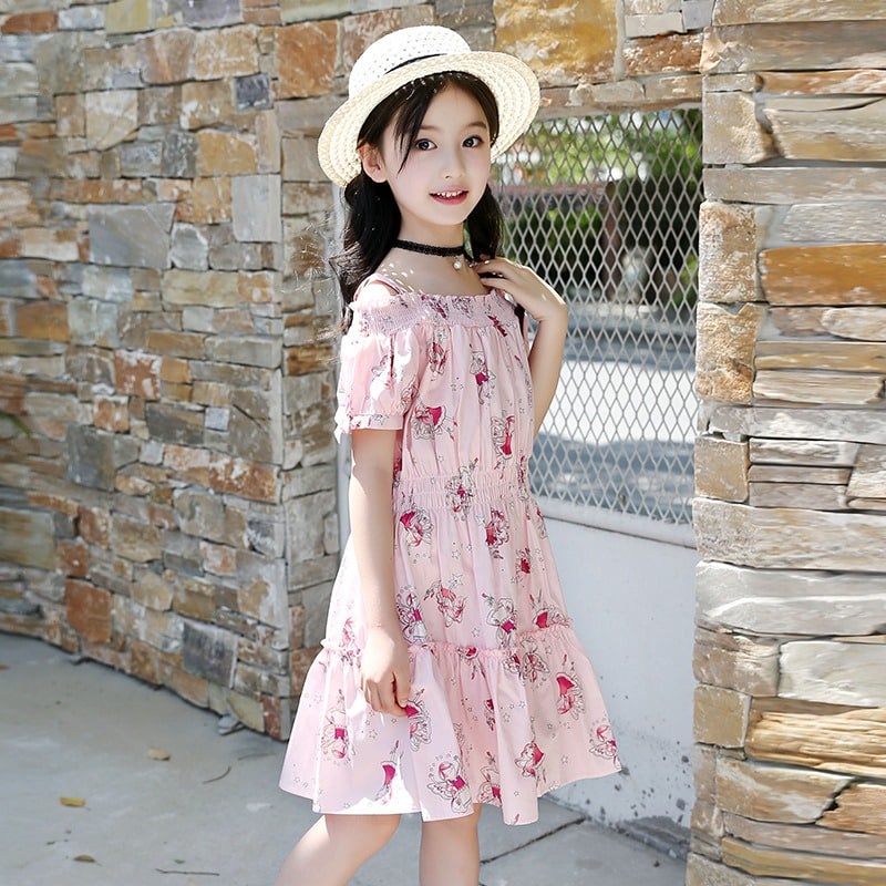 Promo !! Dress import anak / dress many fairy kerut ukuran 2-3tahun / Dress anak cewek / Dress feminim
