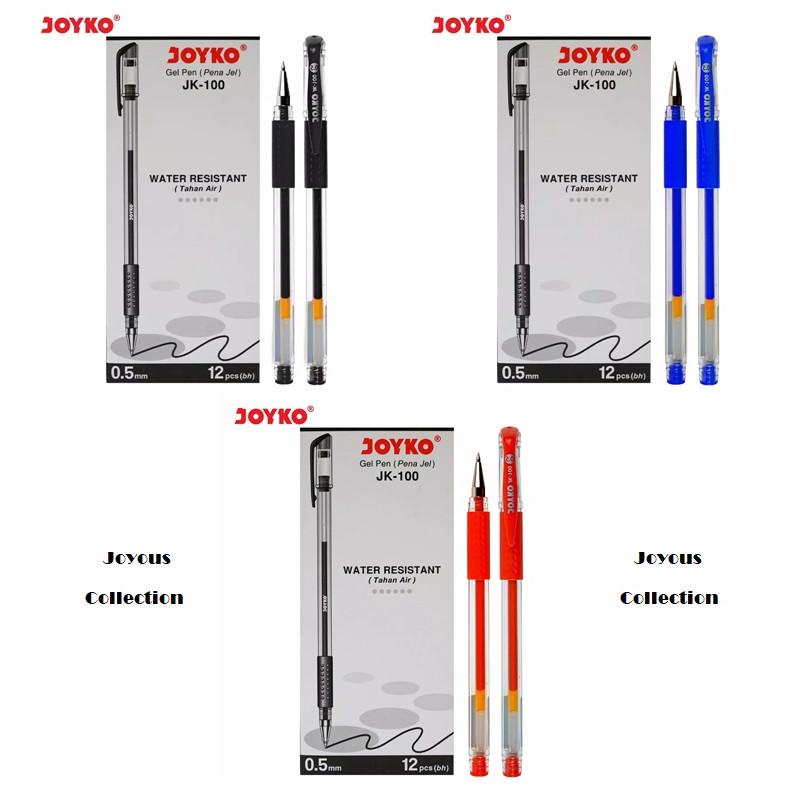 

Pulpen Gel / Bolpoin Gel Joyko Water Resistant JK-100 - 0.5 mm