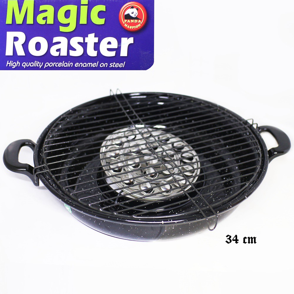 Panggangan Enamel Maspion Magic Roaster Marble 34 cm