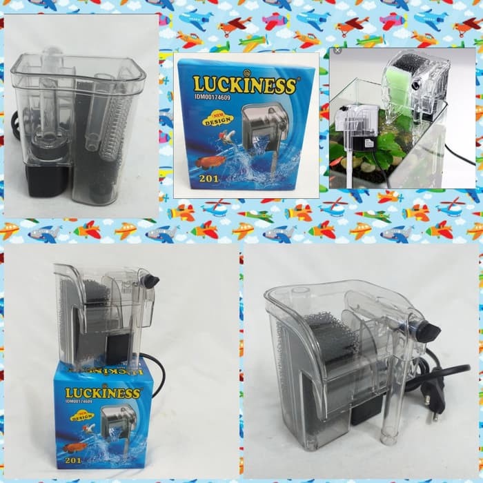 Filter External Aquarium LUCKINESS 201/Hanging Filter Air Ikan