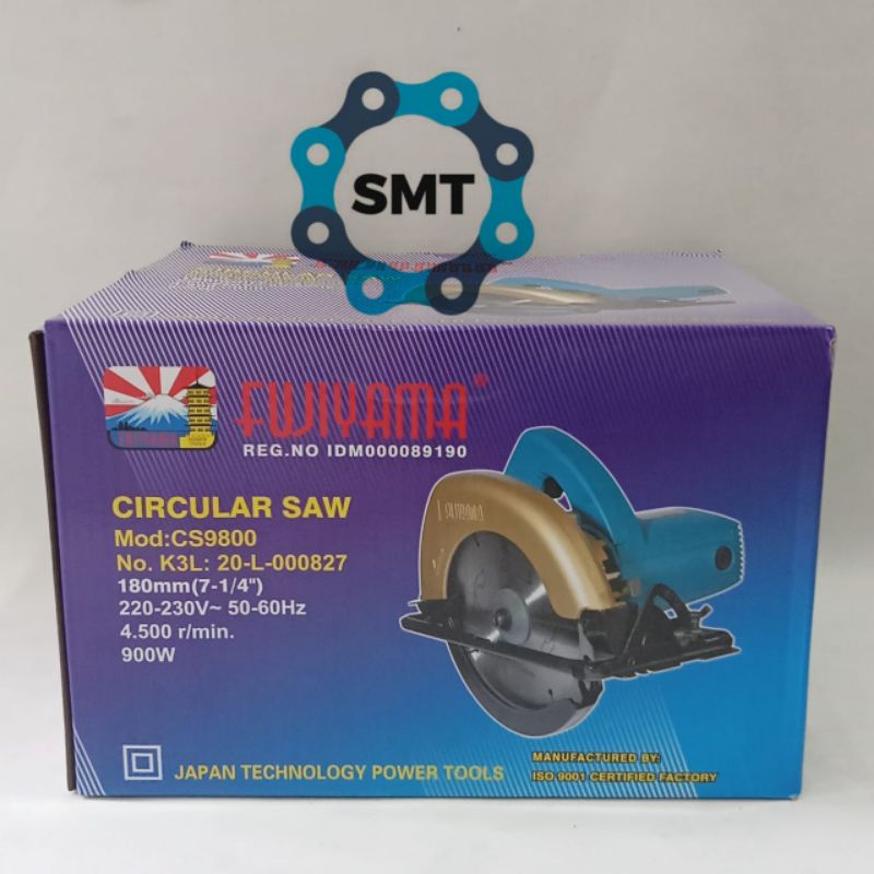 Mesin Circle Potong Kayu Gergaji Circular Saw CS 9800 CS9800 Fujiyama