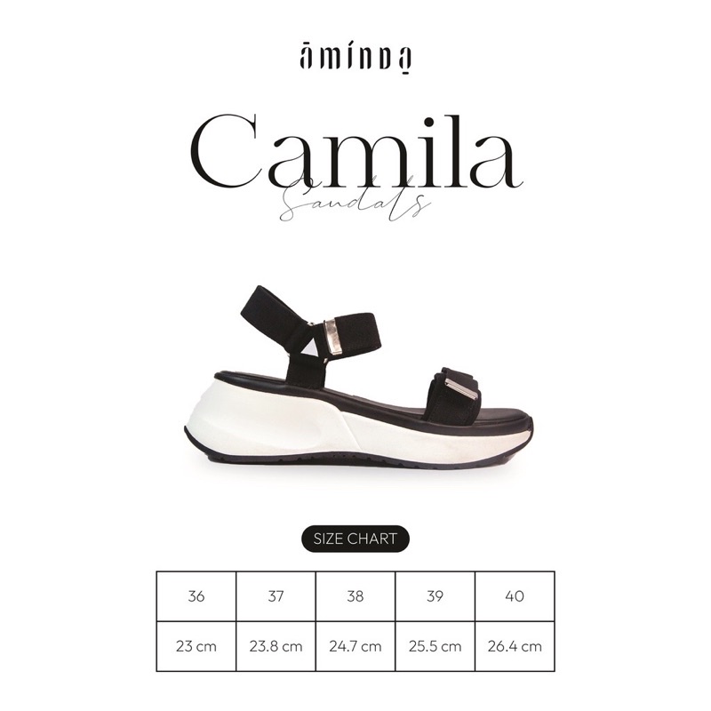Camila Black &amp; White Platform Sandals
