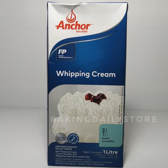 

(BISA COD) ANCHOR WHIPPING CREAM KEMASAN 1 LITER