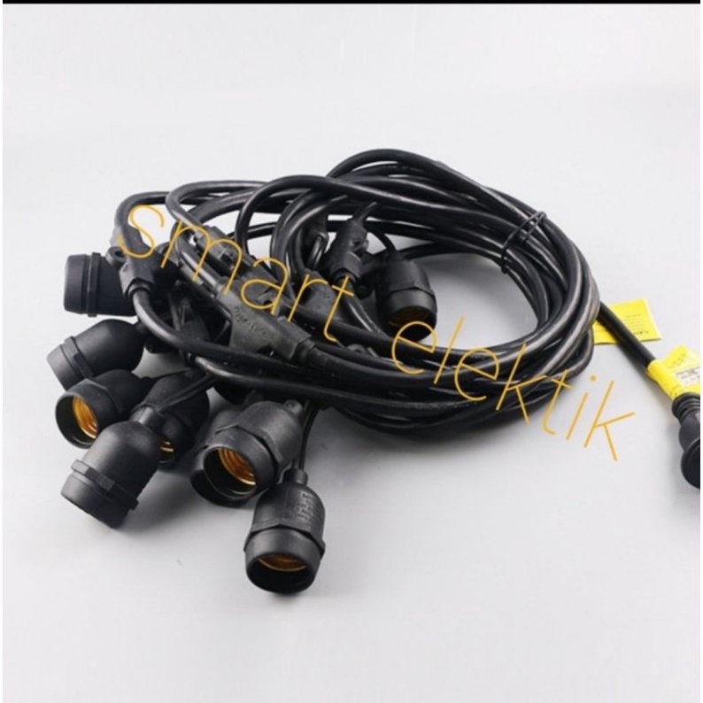 Kabel 10meter + Fiting 20 Fiting 20 Lampu Costum Cocok buat Cafe Outdoor Gantung