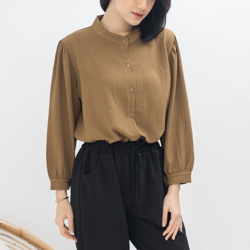 BEFAST - ZFF OOTD Blouse NAGISA / PREMIUM AIRFLOW CRINCLE | Rivery / Pakain Wanita Casual / Blouse Polos Formal / Fashion Wanita Kantor / Blouse Kekinian Wanita Modis / Termurah / Blouse Best Seller