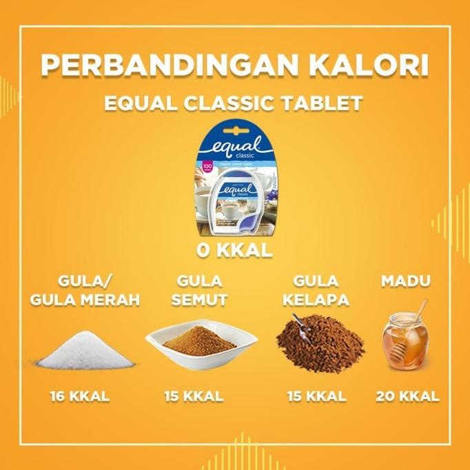Equal Classic Sweetener - Pemanis Buatan 500 Tablets
