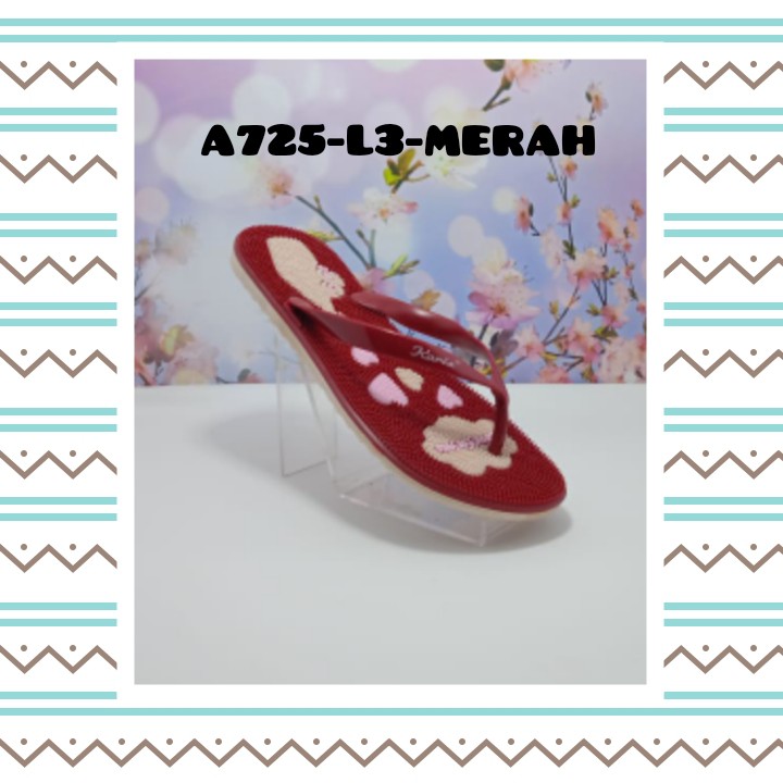 SANDAL IMPORT MODEL FLAT WANITA KASUAL NYAMAN DAN MODIS A725-L3 KARIS 37-41