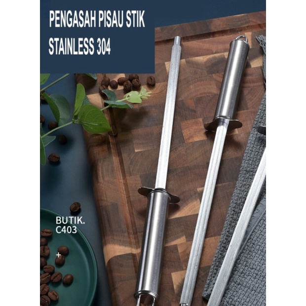 Unik Pengasah Pisau Stik Asahan Pisau StainlessHoningSharpening Steel Murah