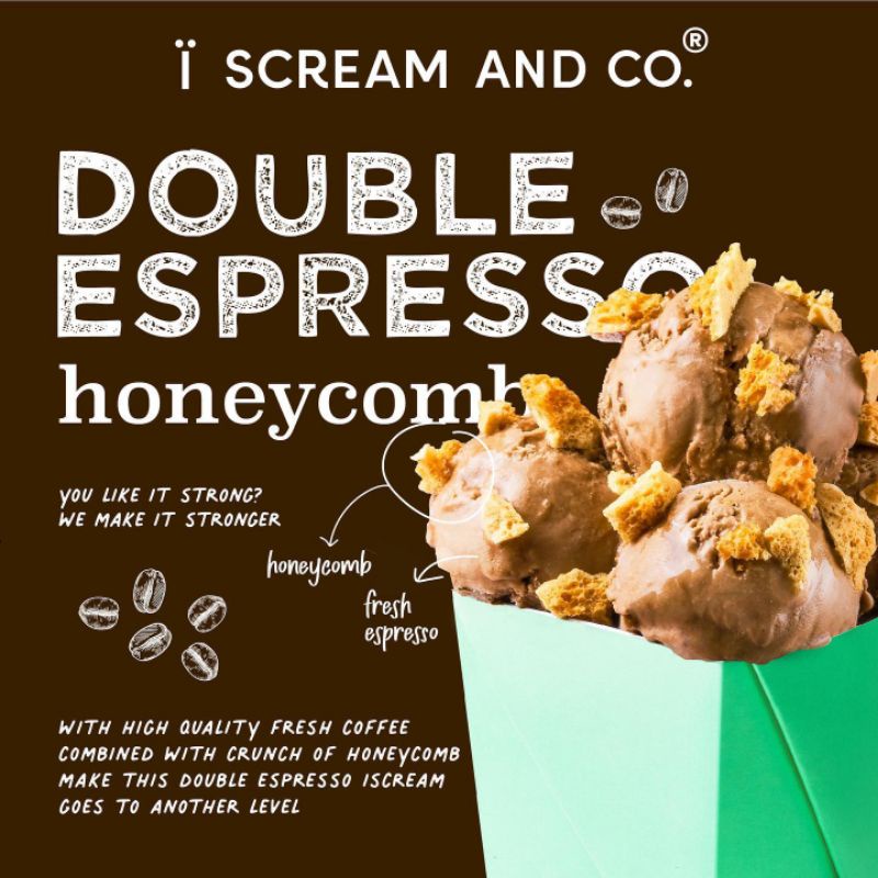 

Iscreamandco DOUBLE ESPRESSO HONEYCOMB Ice Cream