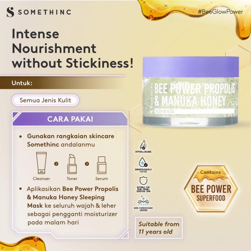 Somethinc Bee Power Propolis &amp; Manuka Honey Sleeping Mask