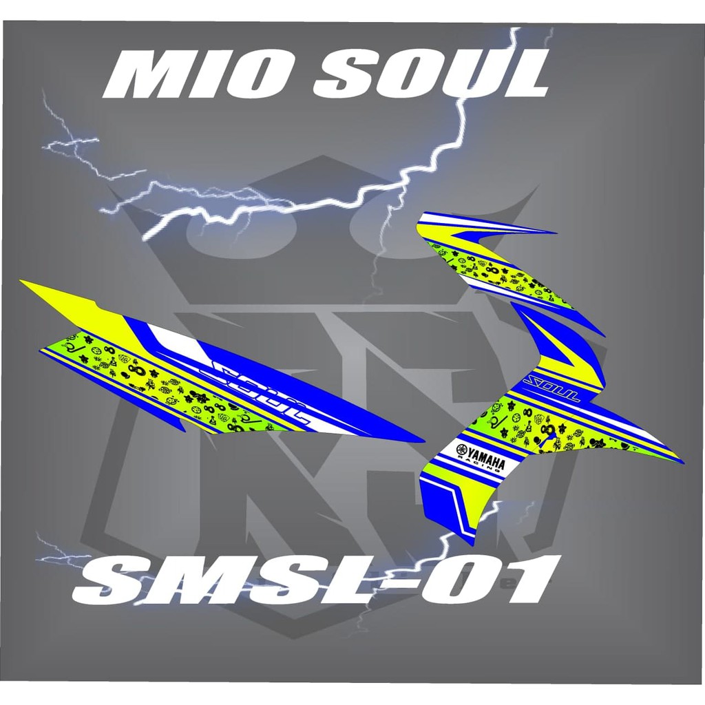 STRIPING MIO SOUL GT- STIKER MOTOR MIO SOUL GT - STIKER  VARIASI MIO SOUL GT 01