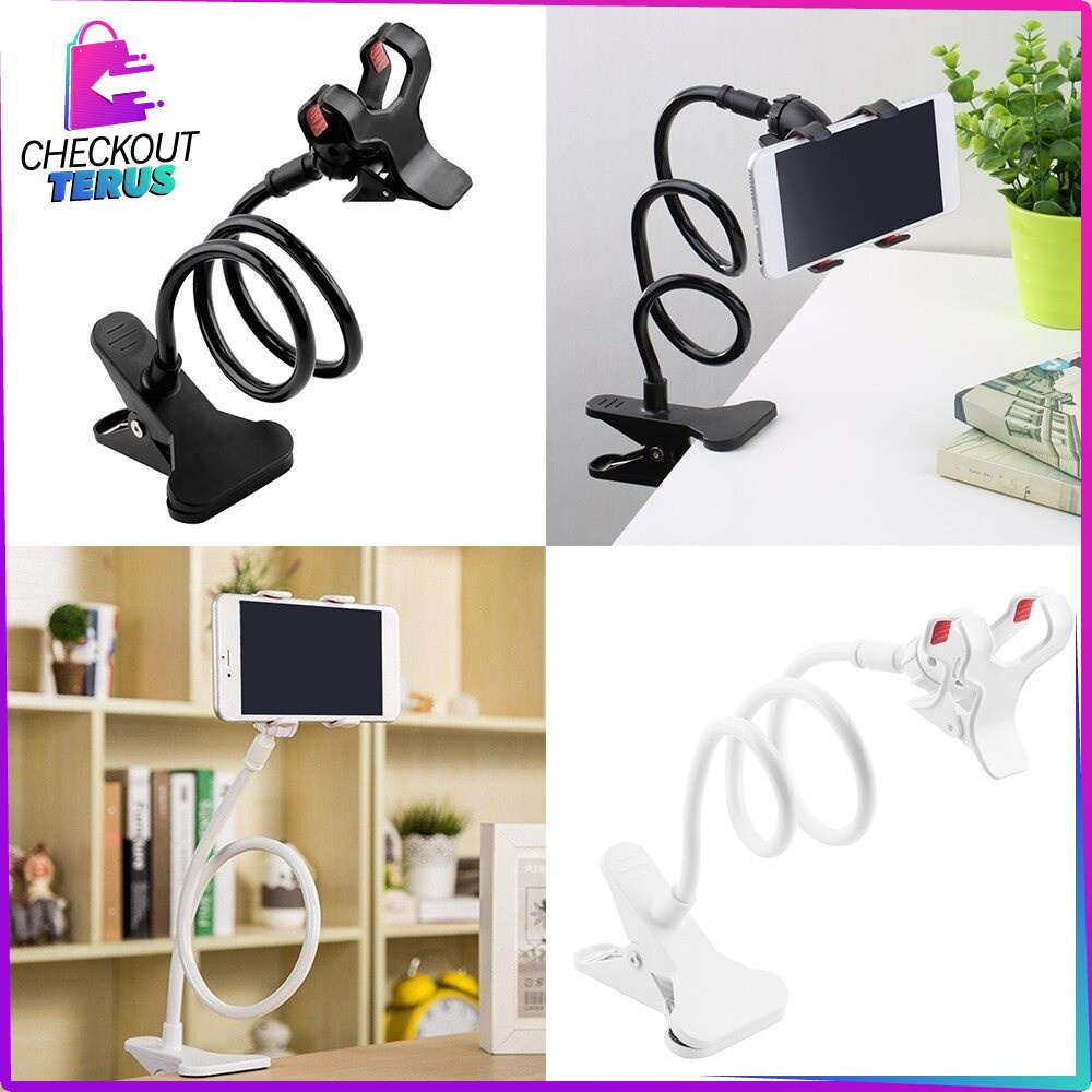 CT C372 Lazypod Phone Holder Penyanggah Hp Aksesoris Phone Lazypod Hp Lazypod Jepit 2 Clips Holder Hp