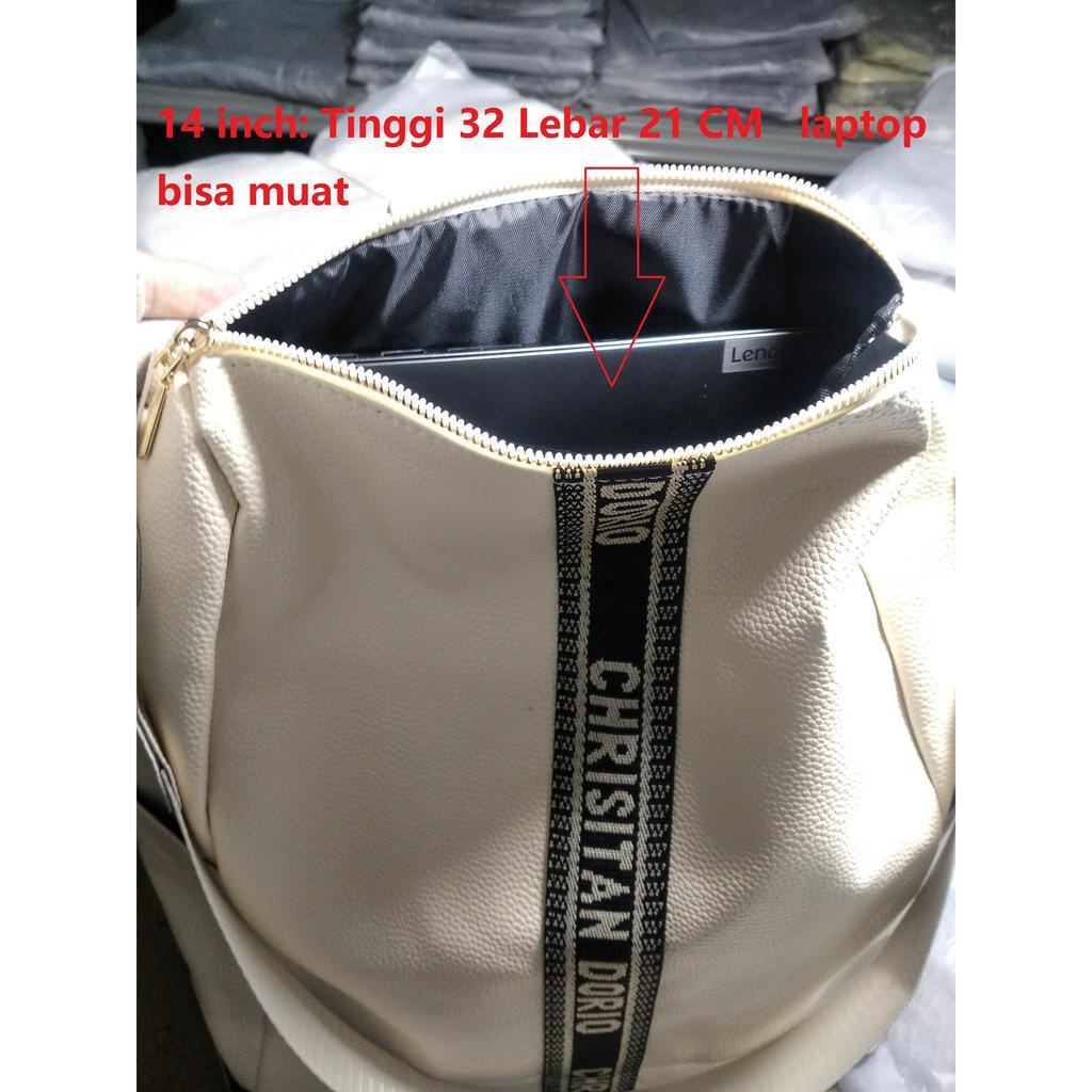 14 inch Laptop bag anti air Ransel Multifunction Tas Besar Perempuan Ransel Wanita tas  backpack  Sling shoulder  Selempang  Bahu Wanita women Big bag Ransel good quality impor 1160