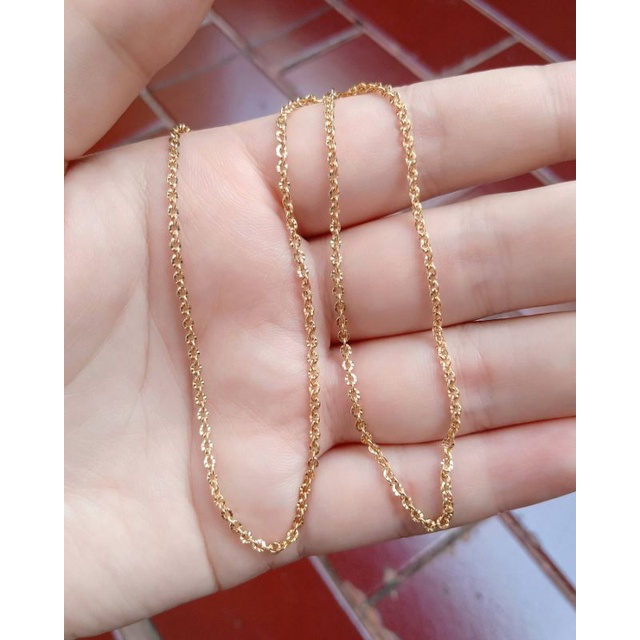 kalung perak asli lapis emas/kalung nori ukir/kalung asli silver 925