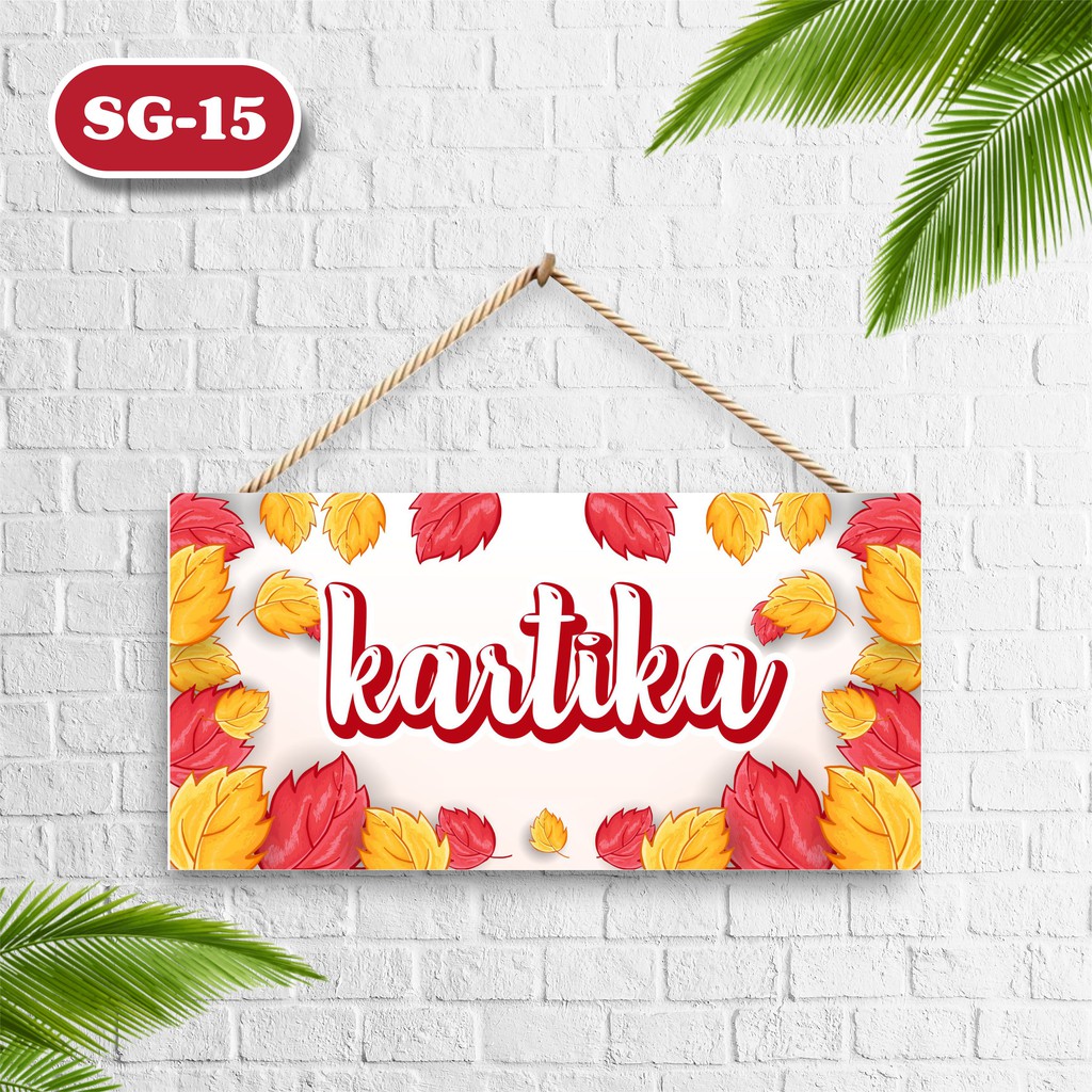 Poster Home WallDecor Hiasan Dinding Pintu Shabby Quotes Pajangan Ruangan Kamar Anak Murah Kayu Nama