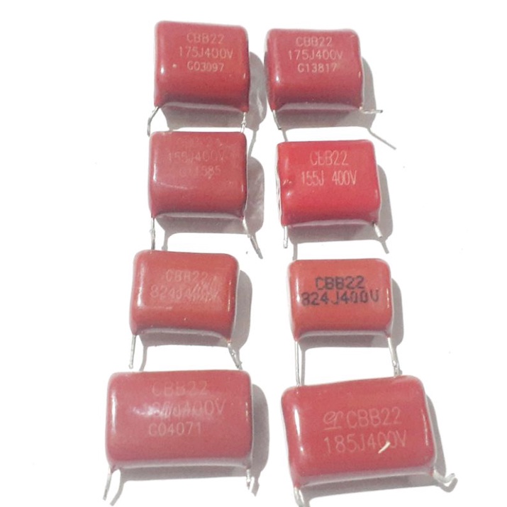 kapasitor milar 175 j 400 v/155 j 400v/ 824 j 400 v/185 j 400v