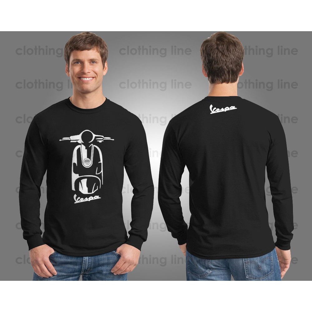 KAOS BAJU AKSESORIS MOTOR VESPA LX MATIC LENGAN PANJANG