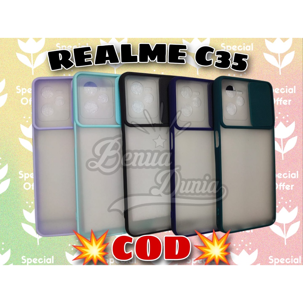 CASE SLEDING REALME C31 REALME C35 // CASE SLEDING PROTECTION SLIDE KAMERA REALME C31 C35 - BD