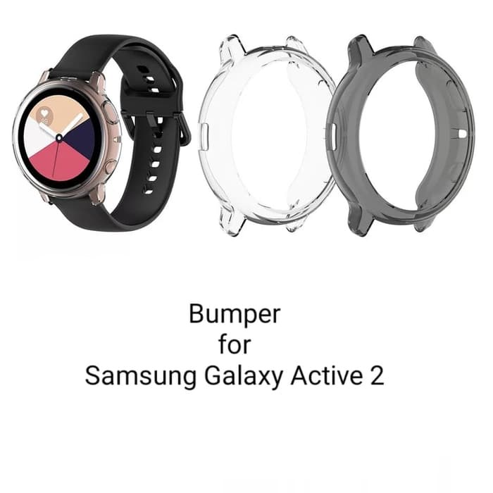 BUMPER SILIKON SILICONE SOFT CASE CASING JAM SAMSUNG GALAXY ACTIVE 2 - Transparant, active 2 44