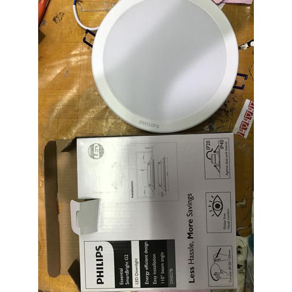 Pengiriman Cepat Lampu Downlight Panel Led Philips 15W 15 W 15 Watt 15Watt 6" Dn024B Diskon