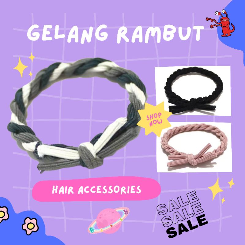 Ikat rambut korea / ikat rambut wanita / aksesoris rambut / ikat rambut murah / kuncir / ikat rambut