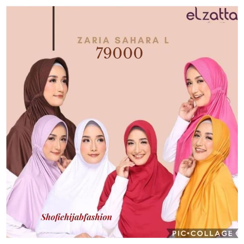 Elzatta sale sahara L bergo panjang serut belakang