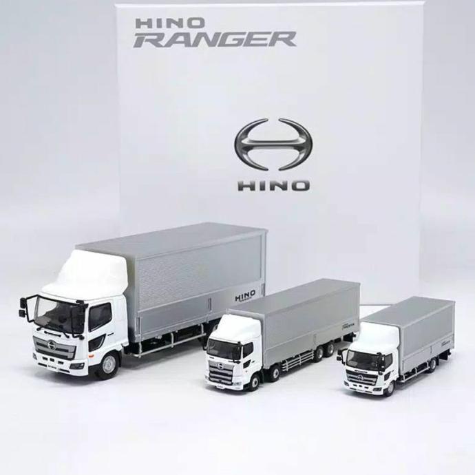 Diecast Truck HINO RANGER PROFIA Miniatur Mobil Truk Paket Isi 3 Unit