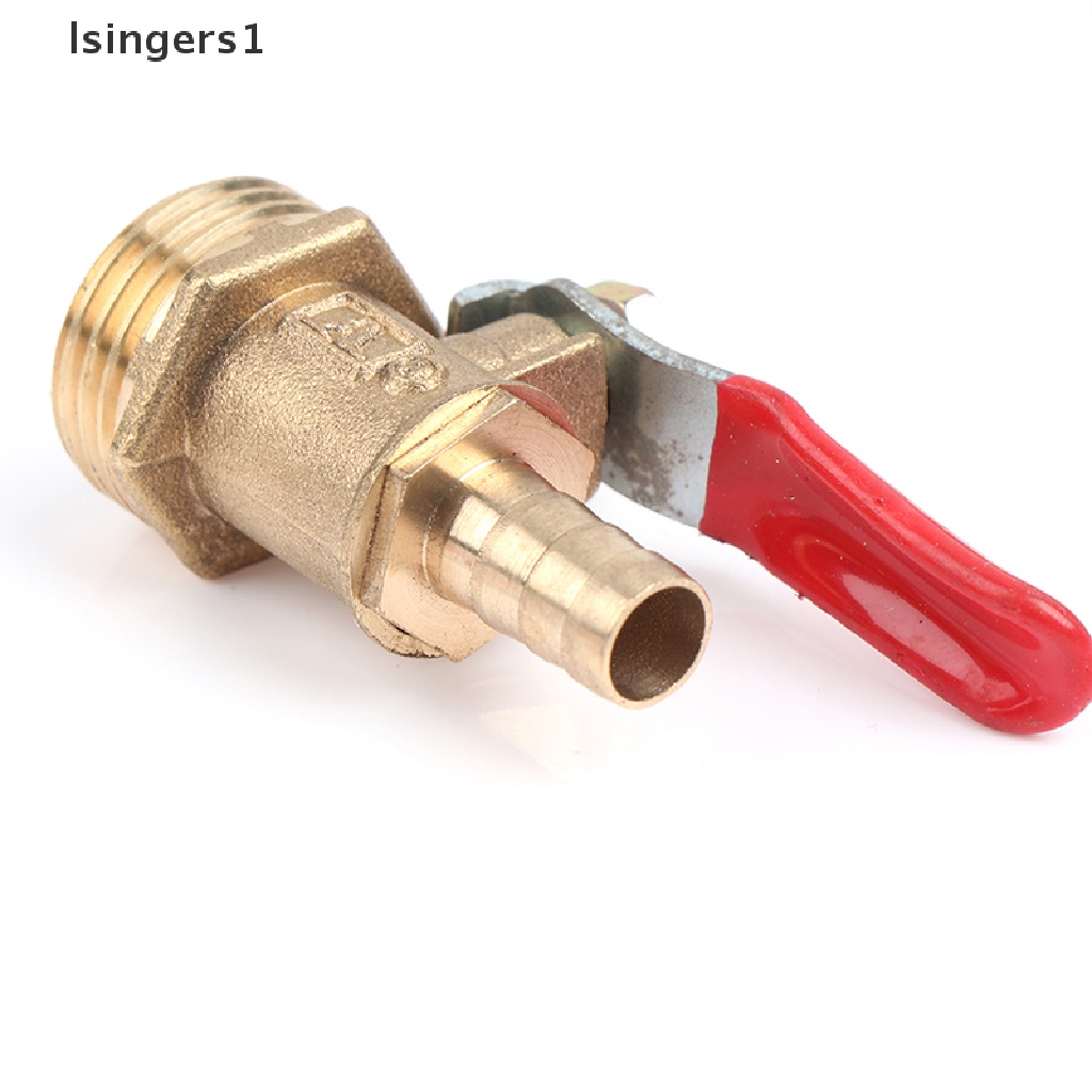 (lsingers1) Adapter Konektor Katup Bola Kuningan Male 1 / 4 &quot;3 / 8&quot; 1 / 2 &quot;BSP