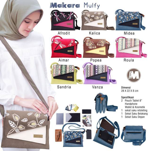 Tas Makara Mulfy / Tas Selempang / Distributor Makara Etnik / Tas Cewek