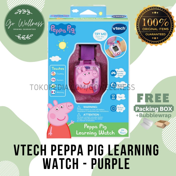 VTech Peppa Pig Learning Watch - Purple