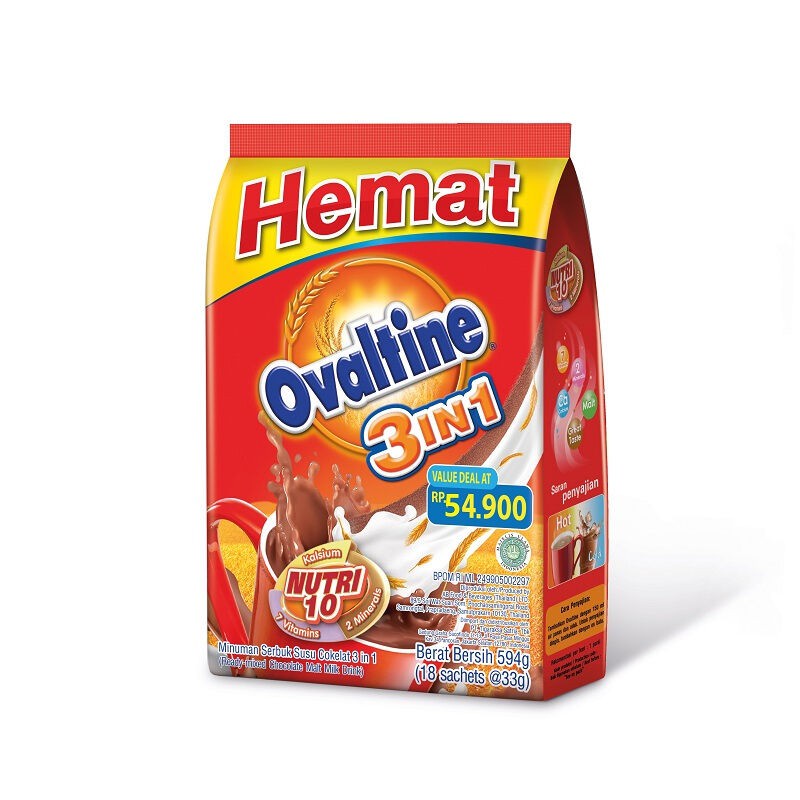 

Ovaltine 3in1 isi 18 pcs @33 gr