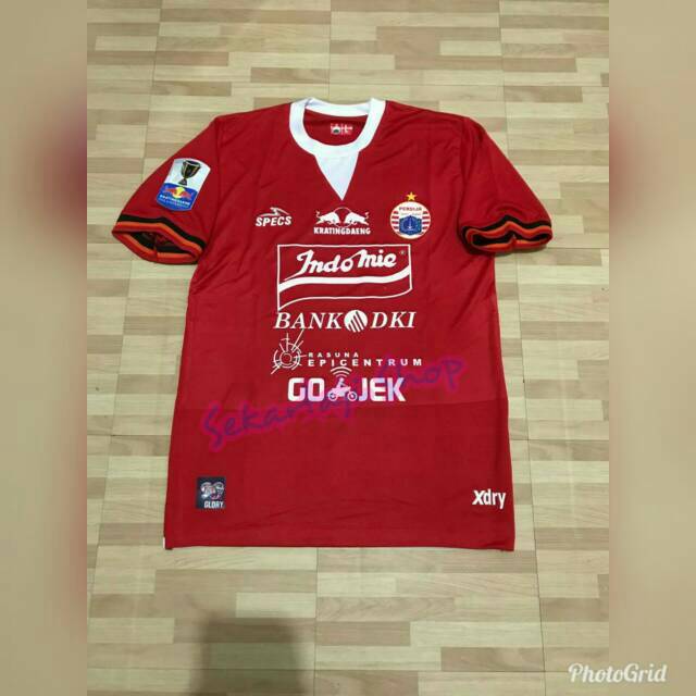 Jersey Persija Home Piala Indonesia 2019 Full Sponsor dan Patch Piala Indonesia 2019.