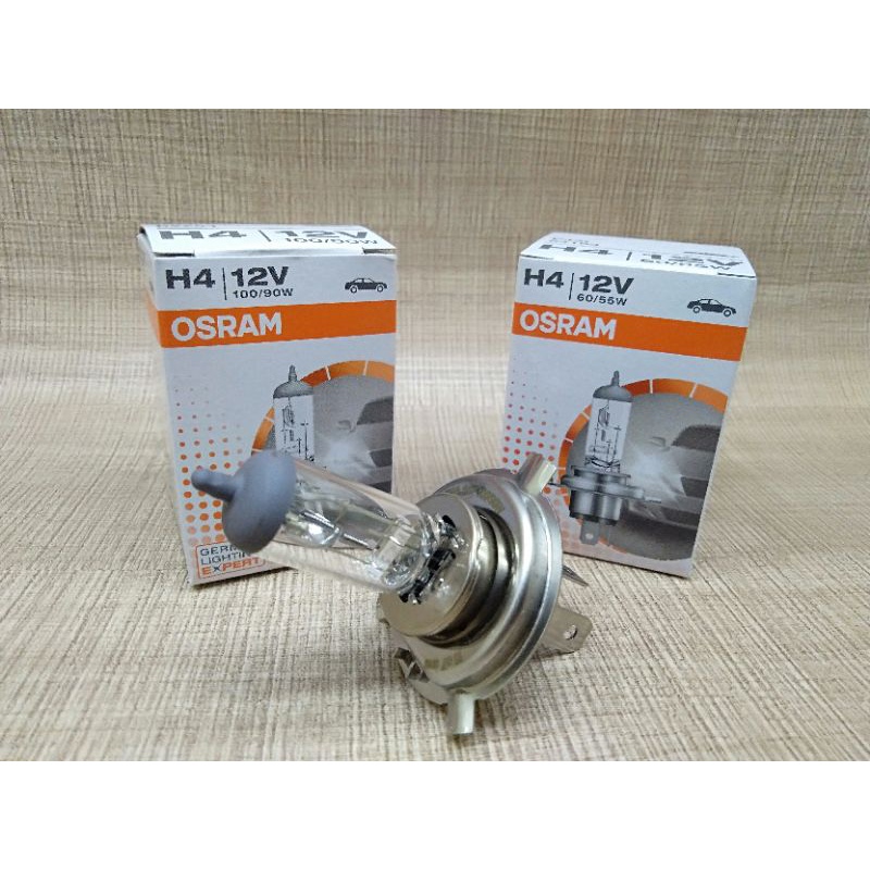 Lampu Bohlam Dop Halogen Osram H4 12V 60/55W dan H4 12V 100/90W Original Asli Termurah Surabaya