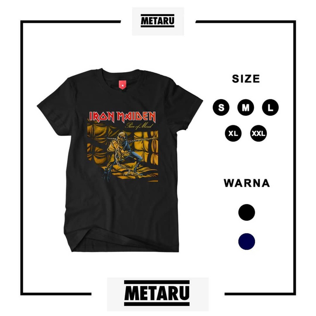Kaos band IRON MAIDEN / T-shirt band IRON MAIDEN / Kaos distro band IRON MAIDEN
