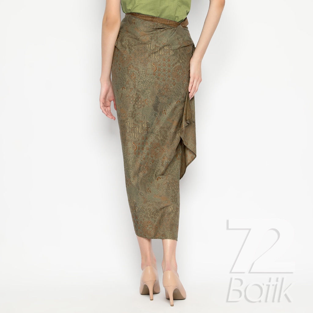 ROK BATIK SPAN Skirt Lilit Kebaya Instan Modern Wanita Motif Clasic Warna Hijau Alam 729835 Cap 72 - Rok Batik Lilit Bawahan Skirt Kamen Kebaya Songket Batik Panjang Plisket Span Instan Jadi Bali Lembaran Premium Modern Untuk Wanita Kondangan