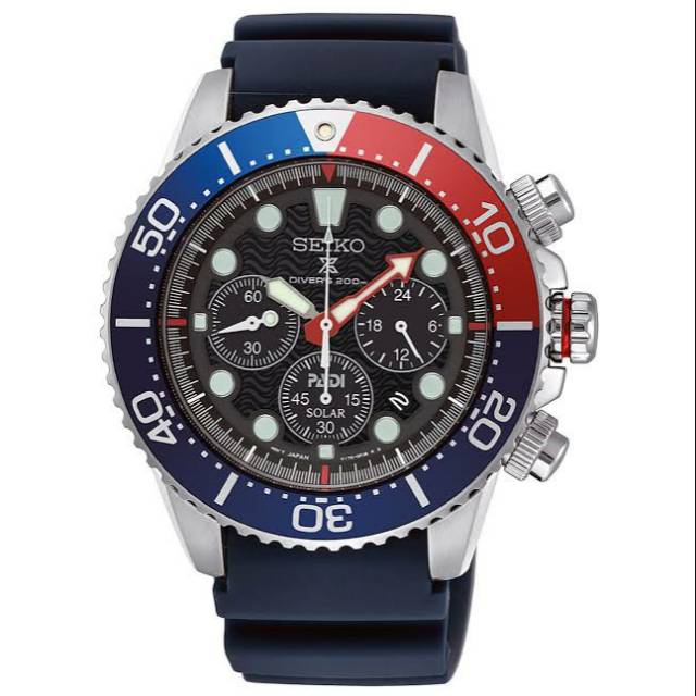 SEIKO Prospex PADI SSC663 Divers Solar Chronograph Watch Original SSC663P1 Jam Tangan Pria