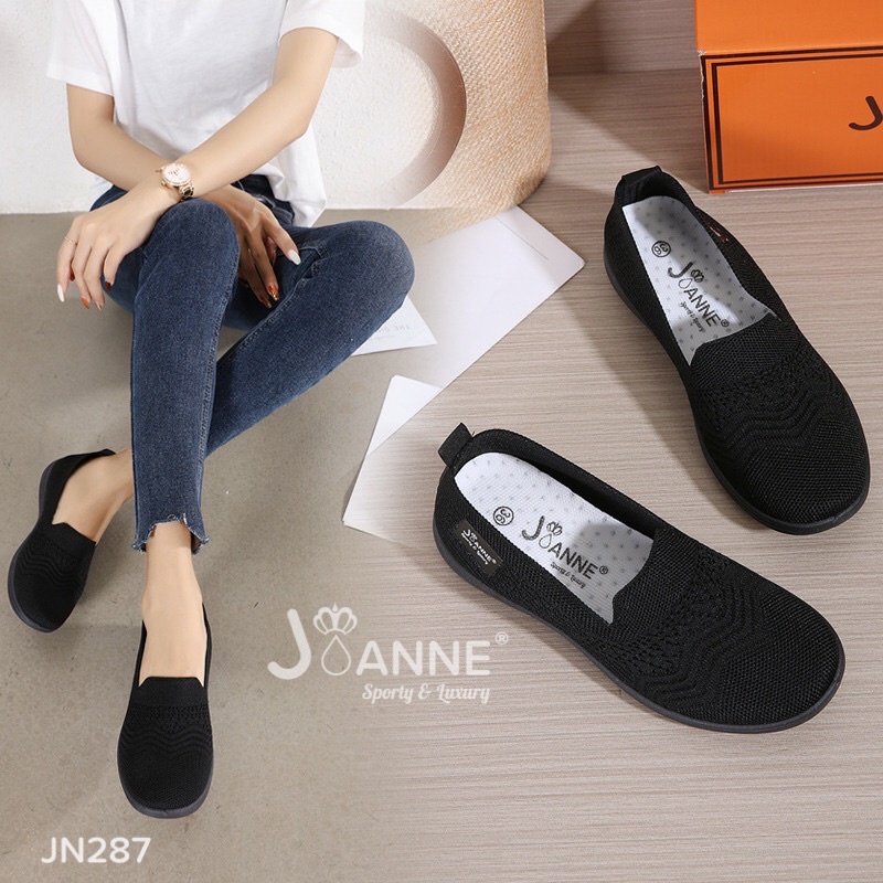 RESTOCK!! [ORIGINAL] JOANNE FlyKnit Flat Shoes Sepatu Wanita #JN287