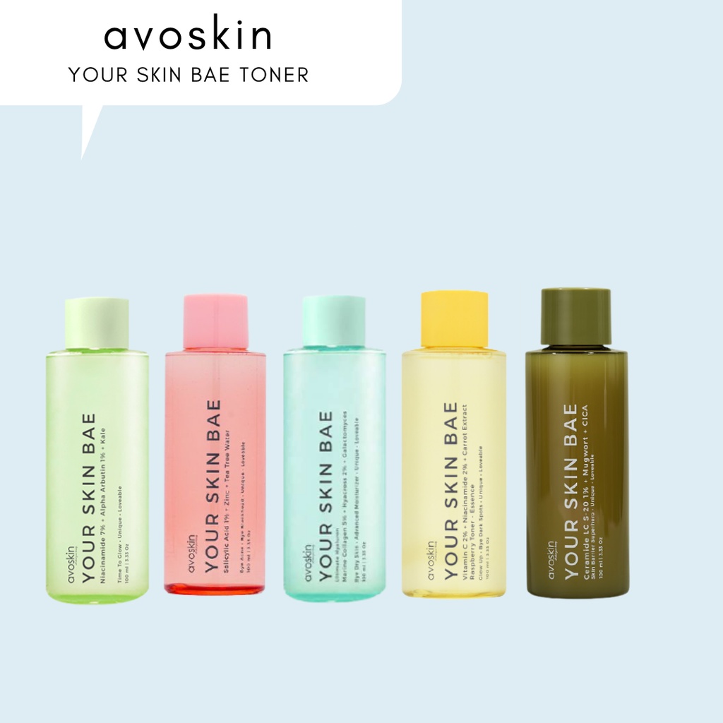 (FULL) Avoskin YSB Toner Niacinamide Hyacross Salycilyc Acid Vit C Mugwort Ceramide