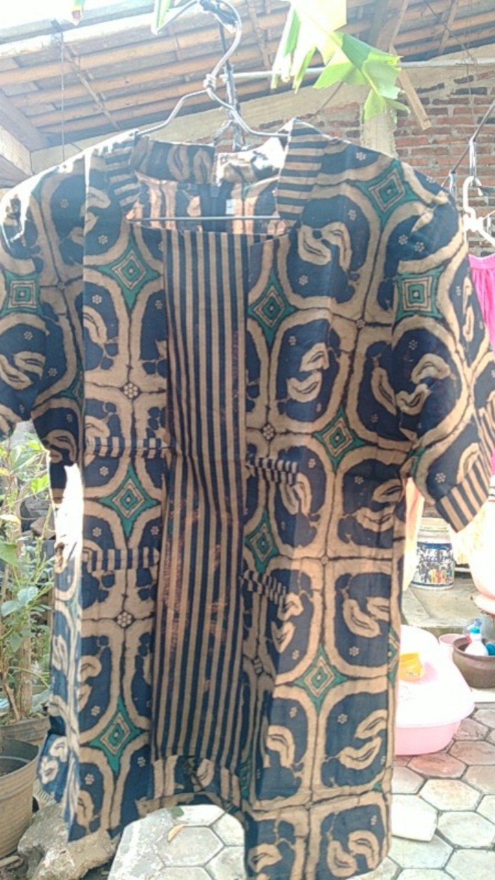 Atasan Batik Wanita Modern Perpaduan Batik Lurik - Blouse Batik Lurik - S-m-l-xl-xxl-3l-4l-5l