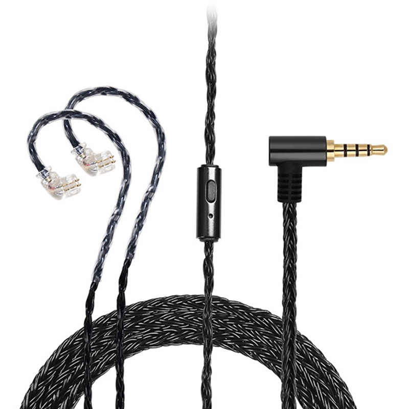 Jcally JC16S 5N Kabel Tembaga Bebas Oksigen 16 shares Dengan Mikrofon 0.78mm MMCX QDC
