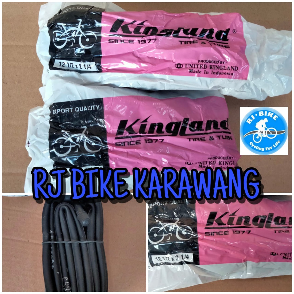 BAN DALAM SEPEDA KINGLAND 12 1/2 X 21/4 PENTIL MOTOR