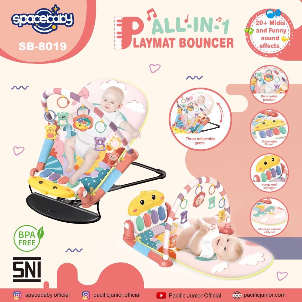 Makassar ! Playmat Bouncer 2 in 1 Space Baby SB 8019