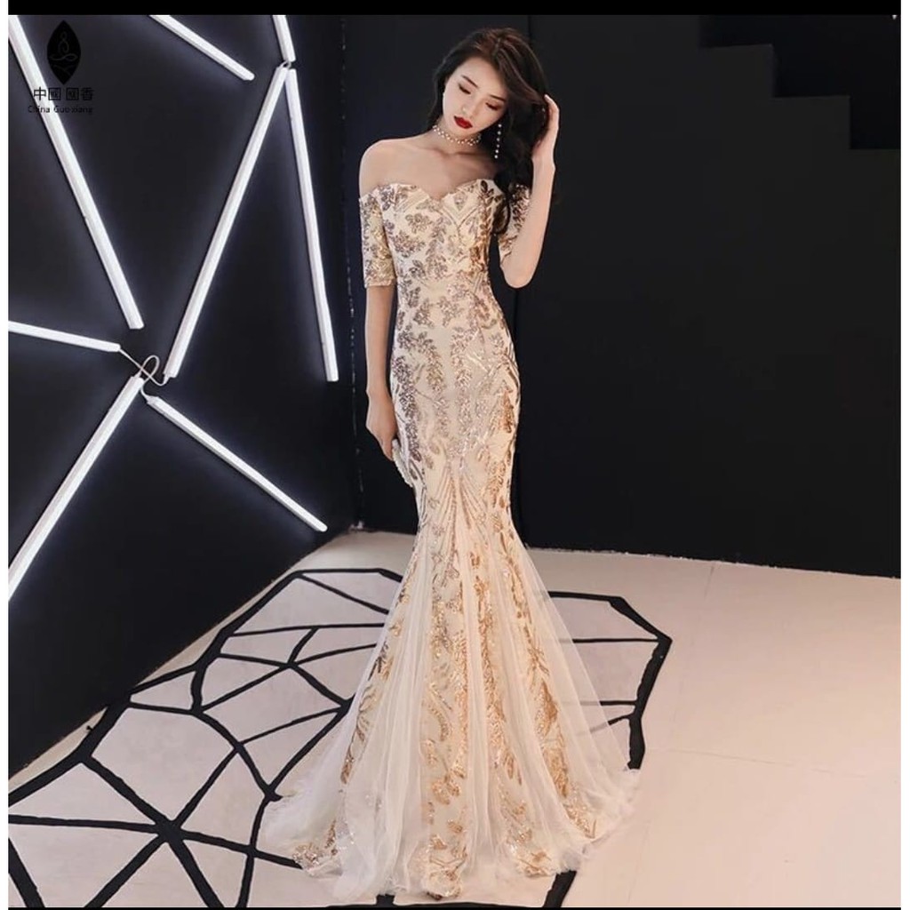 Gaun pesta /gaun mama / Gaun gold