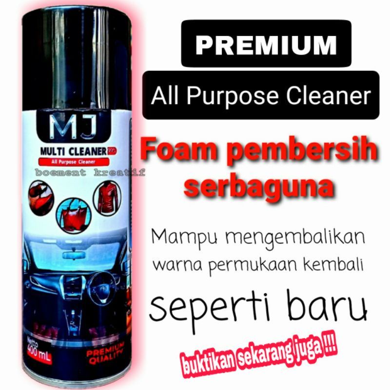 MJ Multi Cleaner Pembersih Jaket kulit / Tas / Dompet / Interior Mobil 400 ml