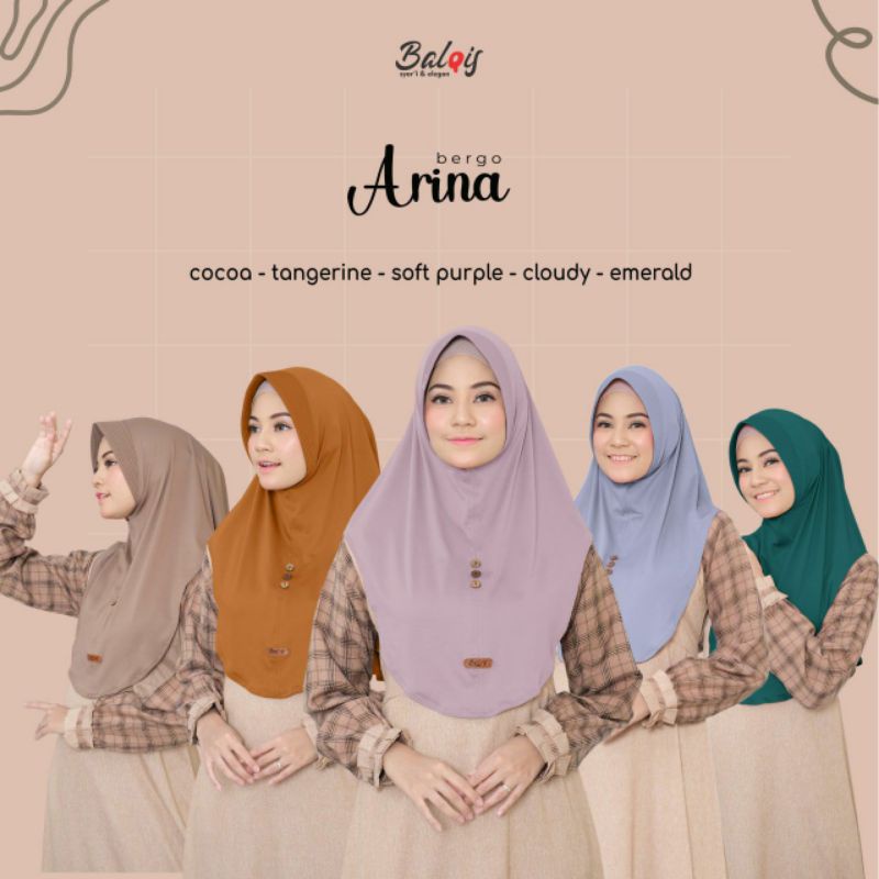 Hijab instan jersey (Arina by Balqis)