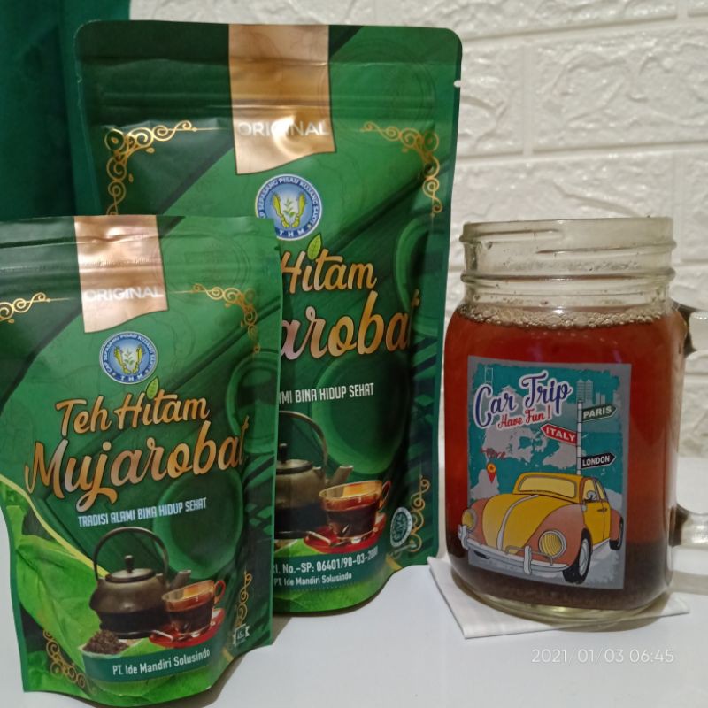 

Teh Hitam Mujarobat (100gr) Original Halal MUI