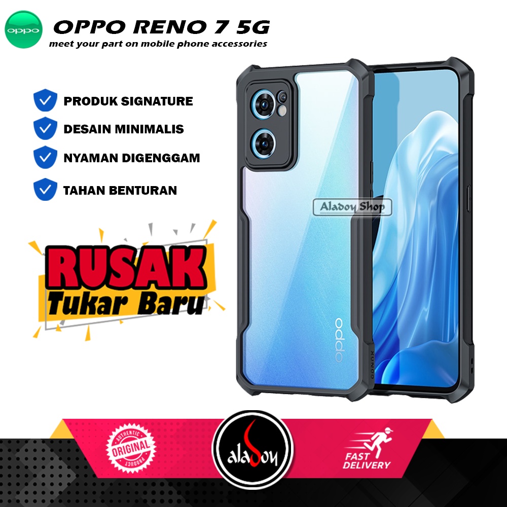 Case OPPO RENO 7 5G Armor Fusion Shockproof Transparent Premium Casing