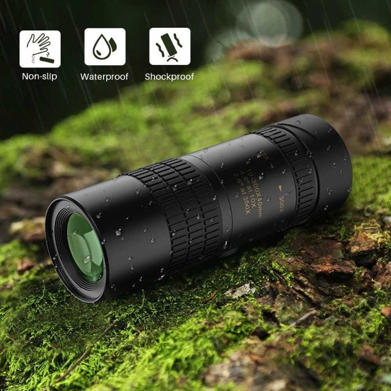 Teropong Axcell Monocular Zoom Telescope Long Range 10-300x40