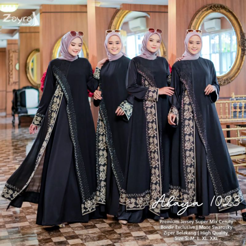 abaya gamis turkey gamis hitam jersey abaya 1023