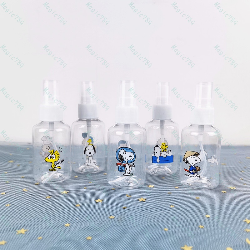 Magic789 50ML Plastic Cartoon Snoopy Spray Bottle Portable Travel Size Bottles for Cosmetic